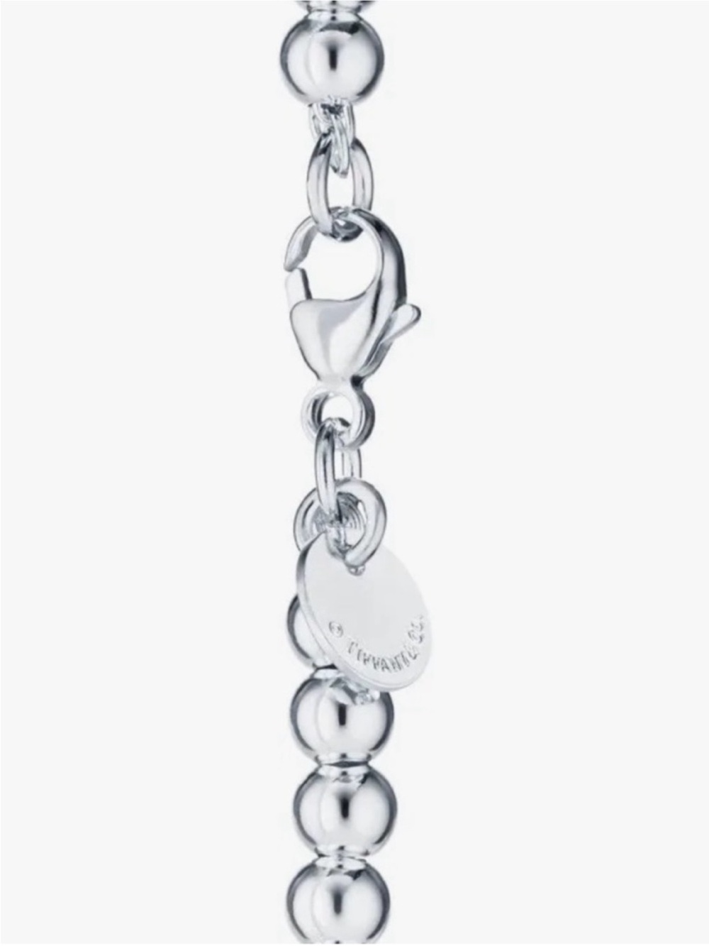 Return to Tiffinay sterling silver bracelet with blue heart tag-originally 585$ - Picture 2 of 3